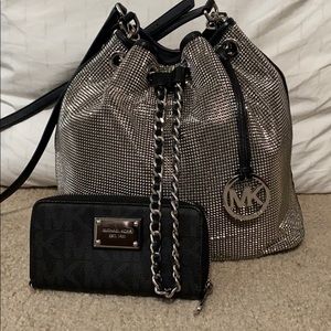 MK Purse & Wallet Set